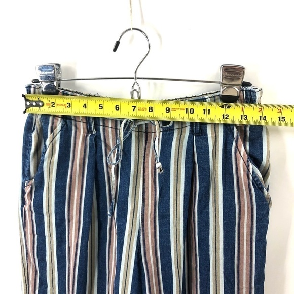American Eagle Wide Leg Pants Womens 8 Short High Rise Palazzo Boho Y2K Beach - Picture 7 of 10